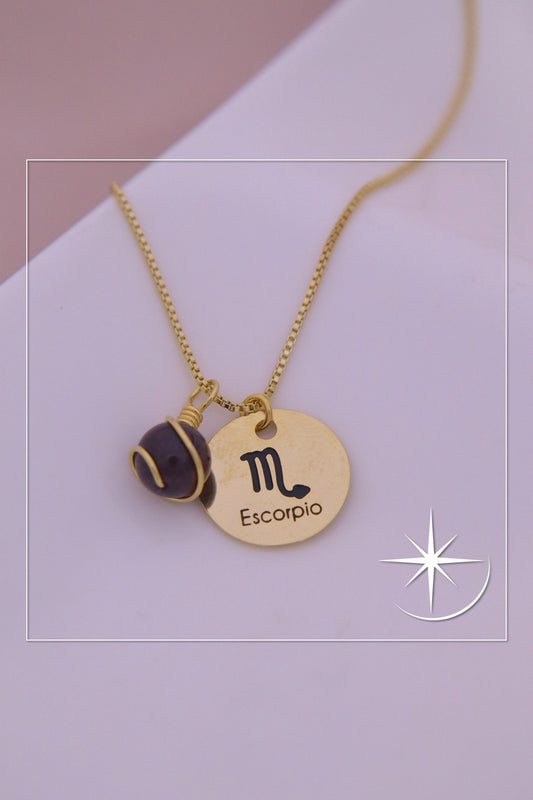 COLLAR SIGNO ZODIACAL ESCORPIO