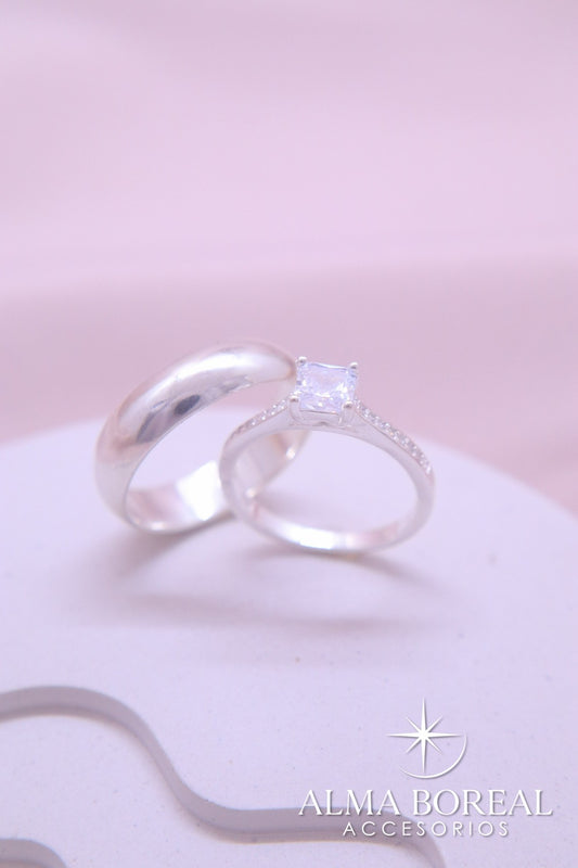 ARGOLLA DÚO DE AMOR PLATA LEY 925