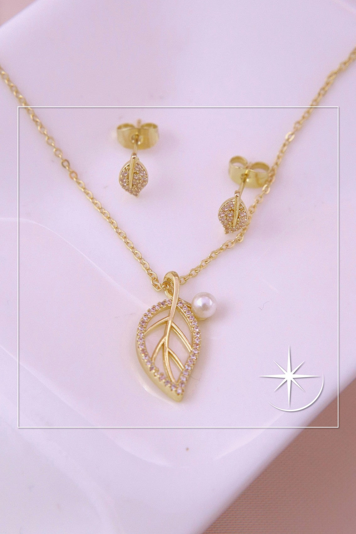CONJUNTO HOJA RODIO