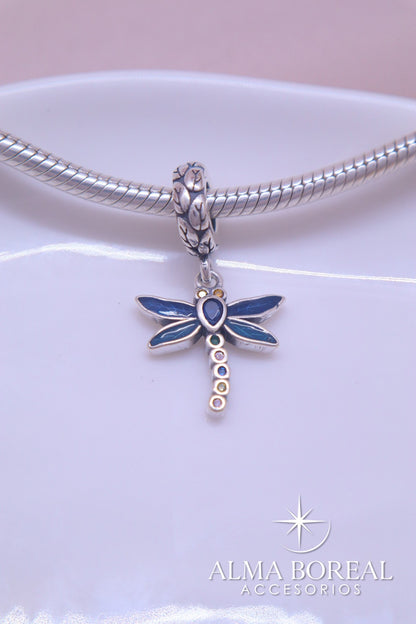 CHARMS ENCANTO DE LIBÉLULA PLATA LEY 925