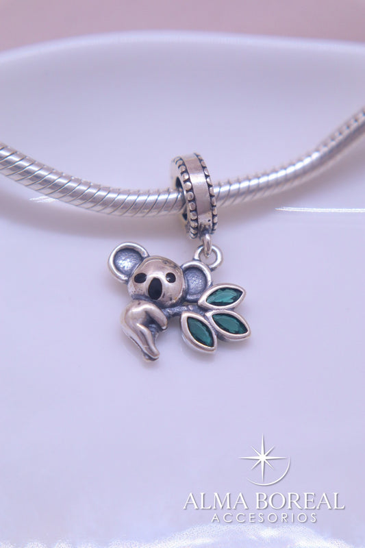 CHARMS KOALA DE AMOR PLATA LEY 925