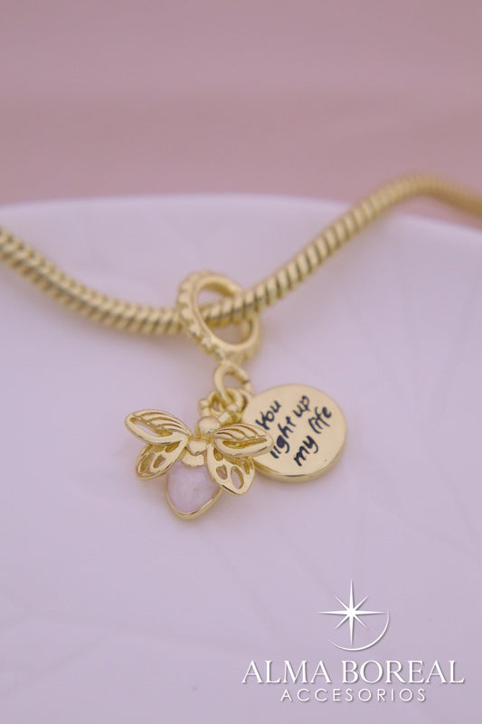 CHARMS ABEJITA DE LUZ RODIO