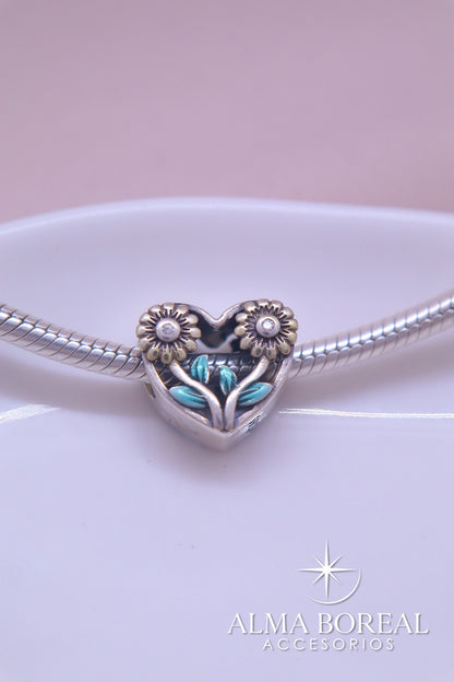 CHARMS GIRASOLES DEL ALMA PLATA LEY 925