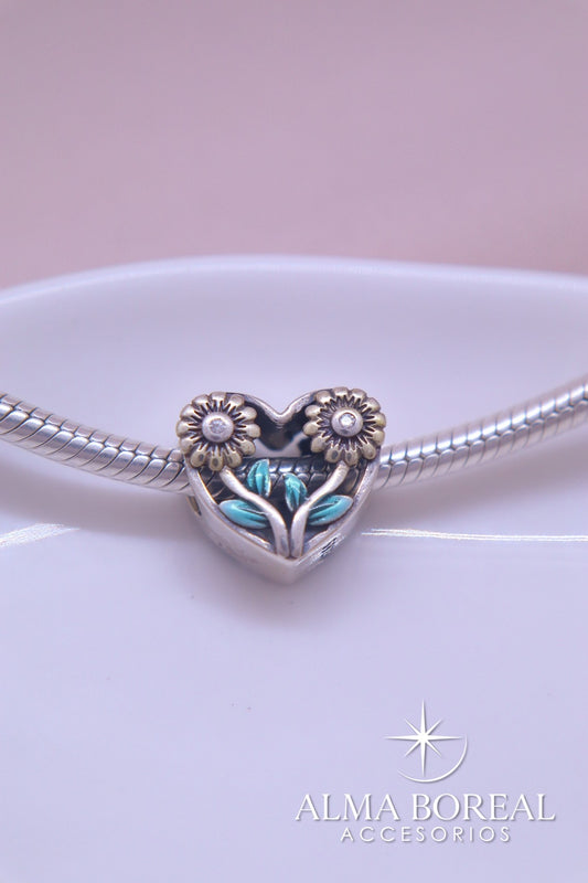 CHARMS GIRASOLES DEL ALMA PLATA LEY 925