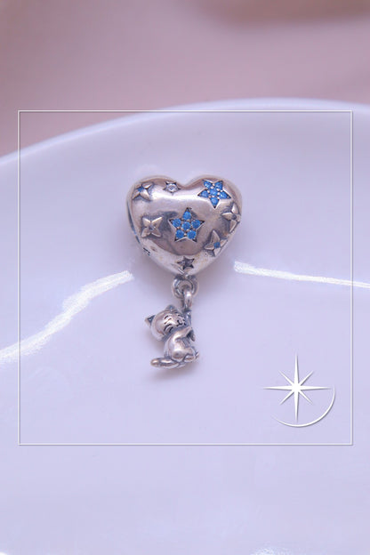 CHARMS GATITO SOÑADOR PLATA LEY 925