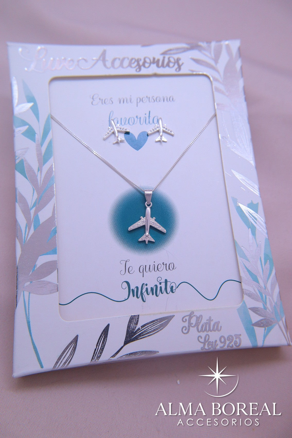 CONJUNTO AVIÓN PLATA LEY 925