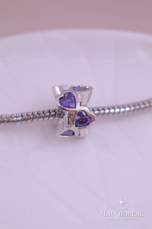 CHARMS CORAZÓN CELESTIAL RODIO