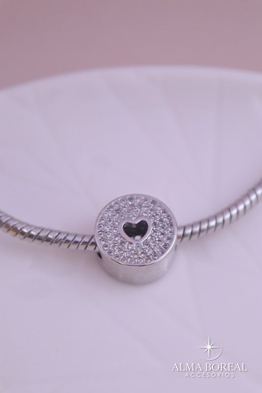 CHARMS ENCANTO CORAZÓN RODIO