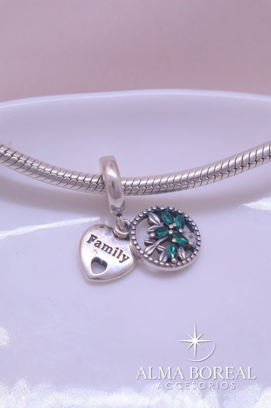 CHARMS VINCULO ETERNO PLATA LEYH 925