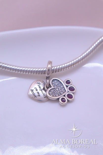 CHARMS HUELLA ETERNA PLATA LEY 925