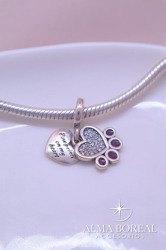 CHARMS HUELLA ETERNA PLATA LEY 925