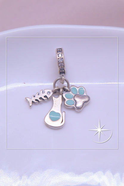 CHARMS PATA Y PEZ PLATA LEY 925