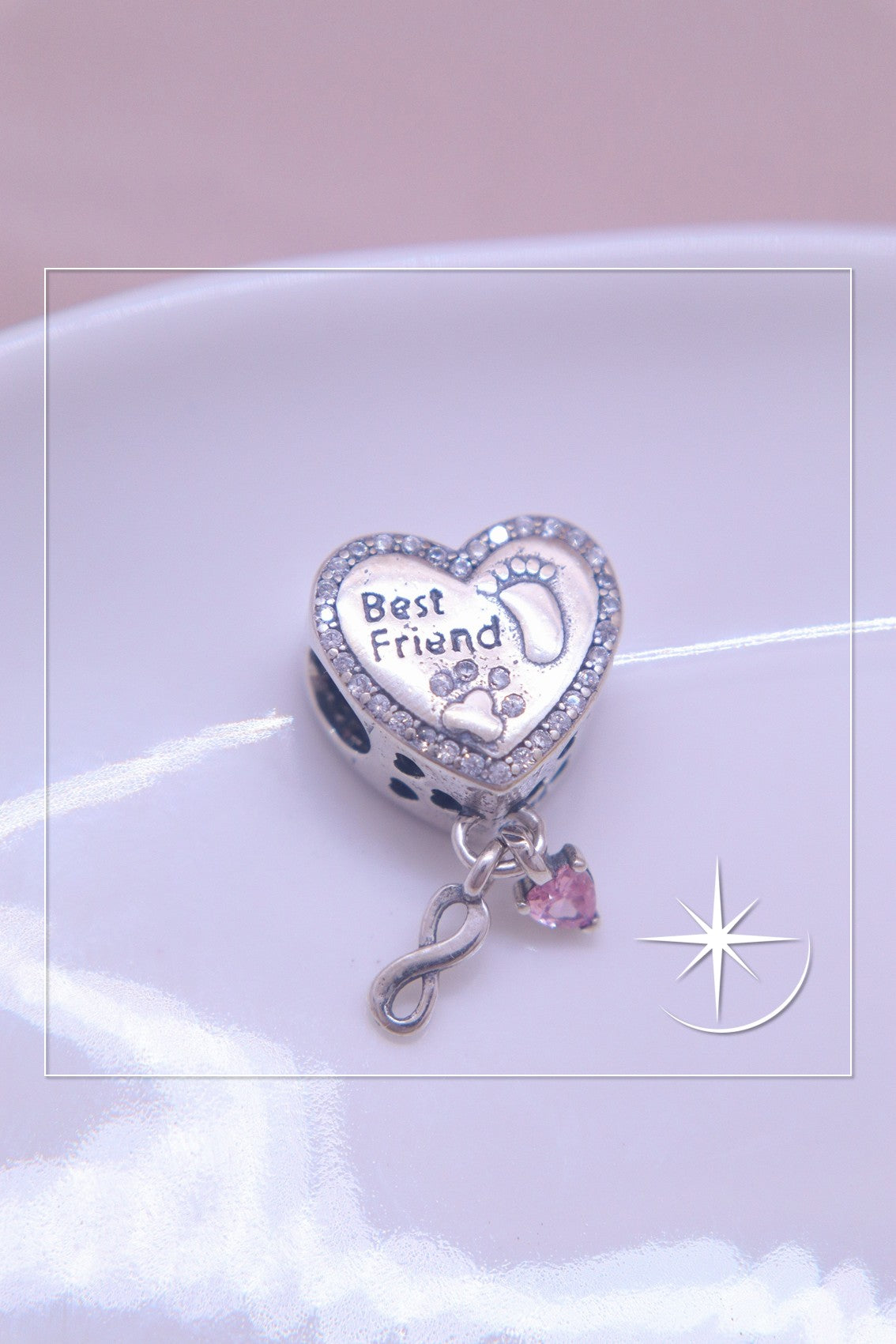 CHARMS TÚ + YO + PATITA PLATA LEY 925
