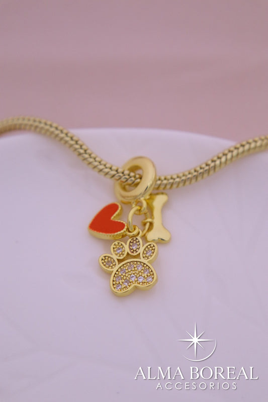 CHARMS HUELLAS DE AMOR RODIO
