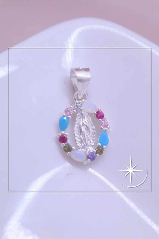 DIJE VIRGEN CELESTIAL PLATA LEY 925