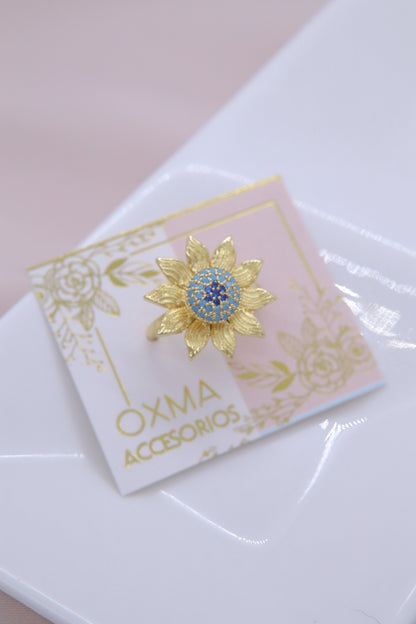 ANILLO GIRASOL GIRATORIO