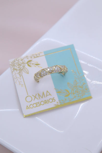 ANILLO LINEAS CON CIRCONES