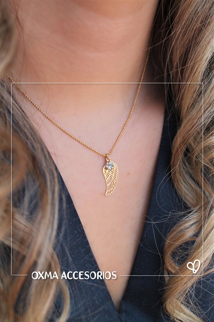 collar ala con circon