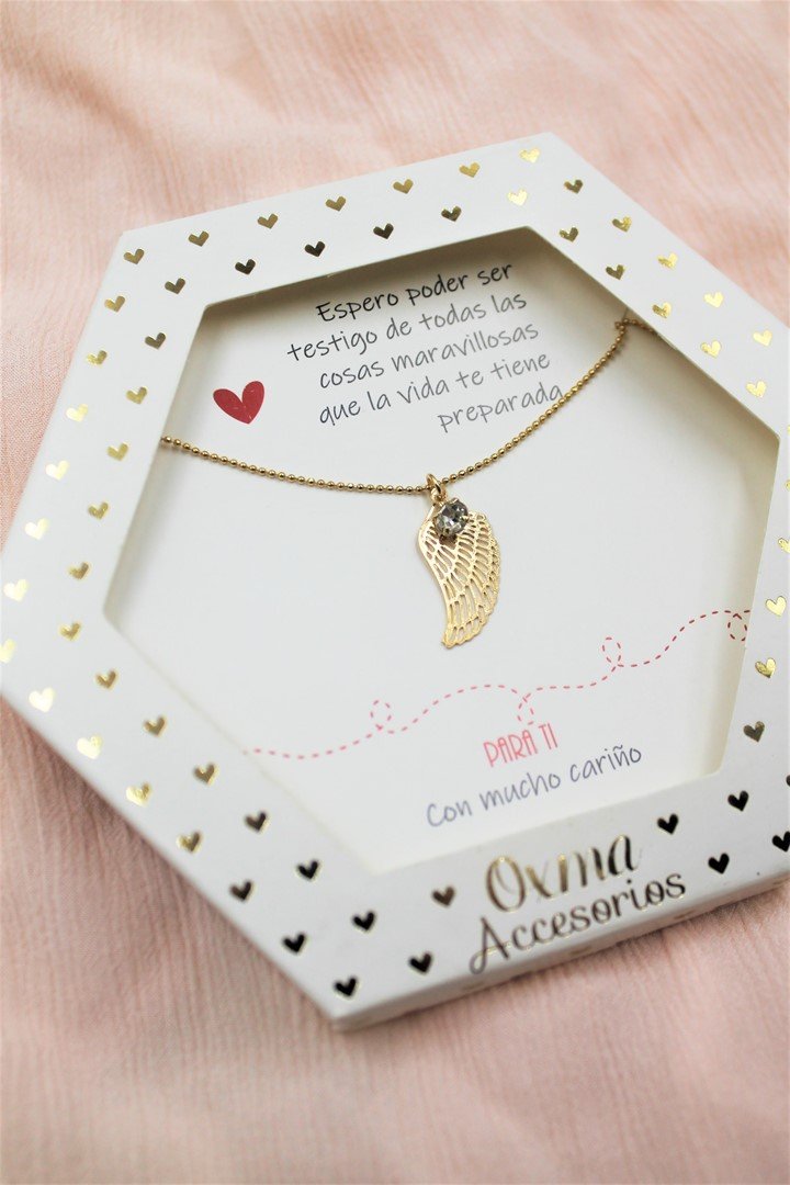 collar ala con circon