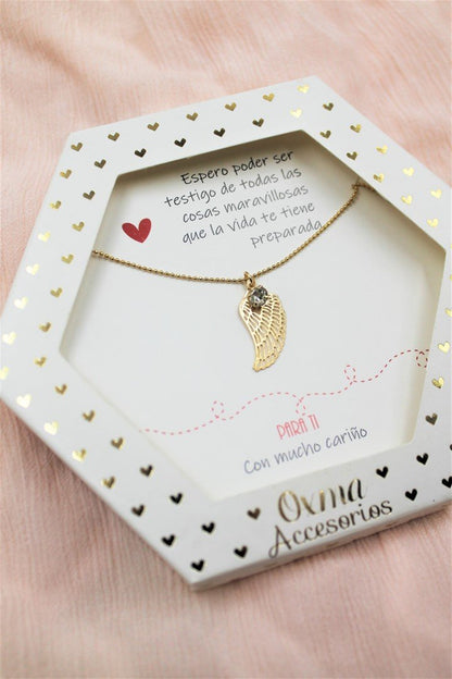 collar ala con circon