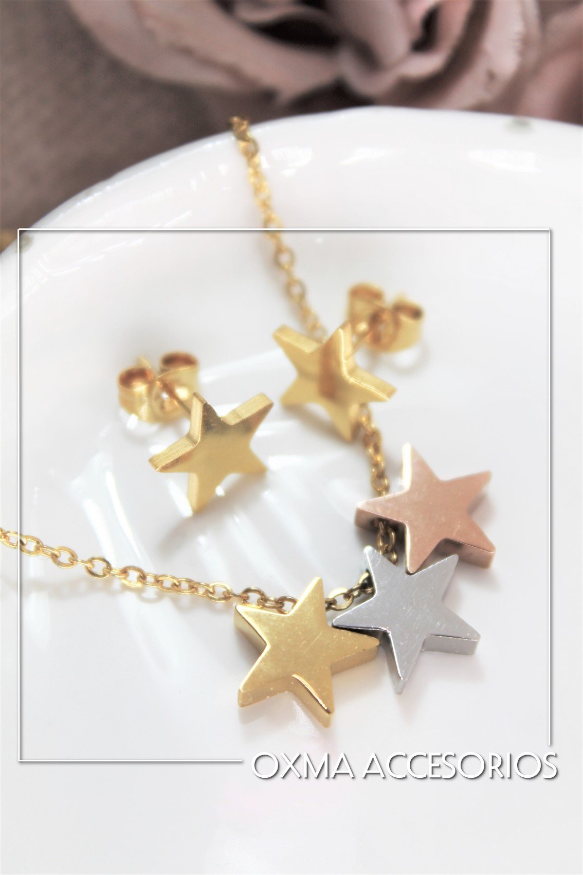 conjunto estrellas tricolor