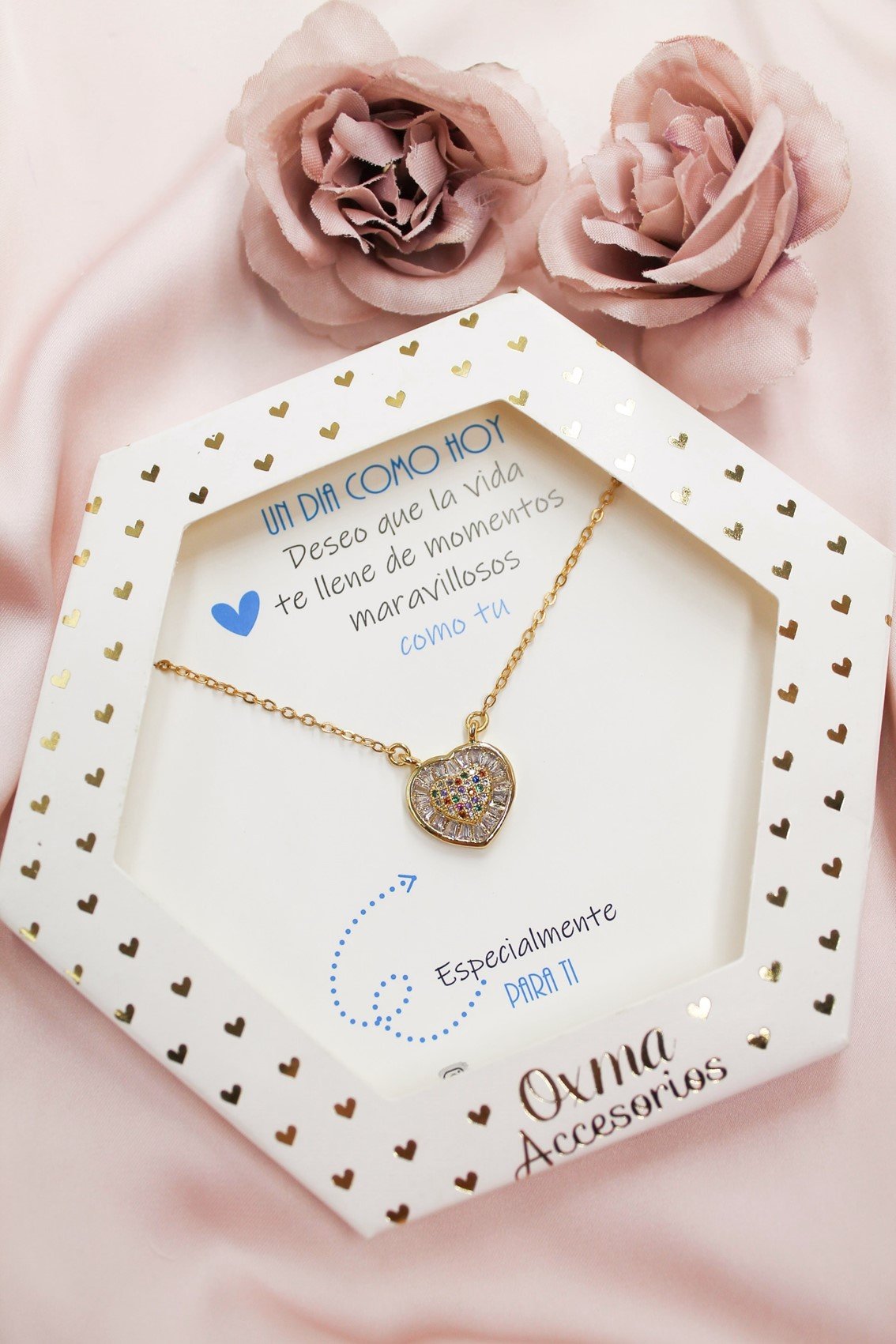 collar corazón murano