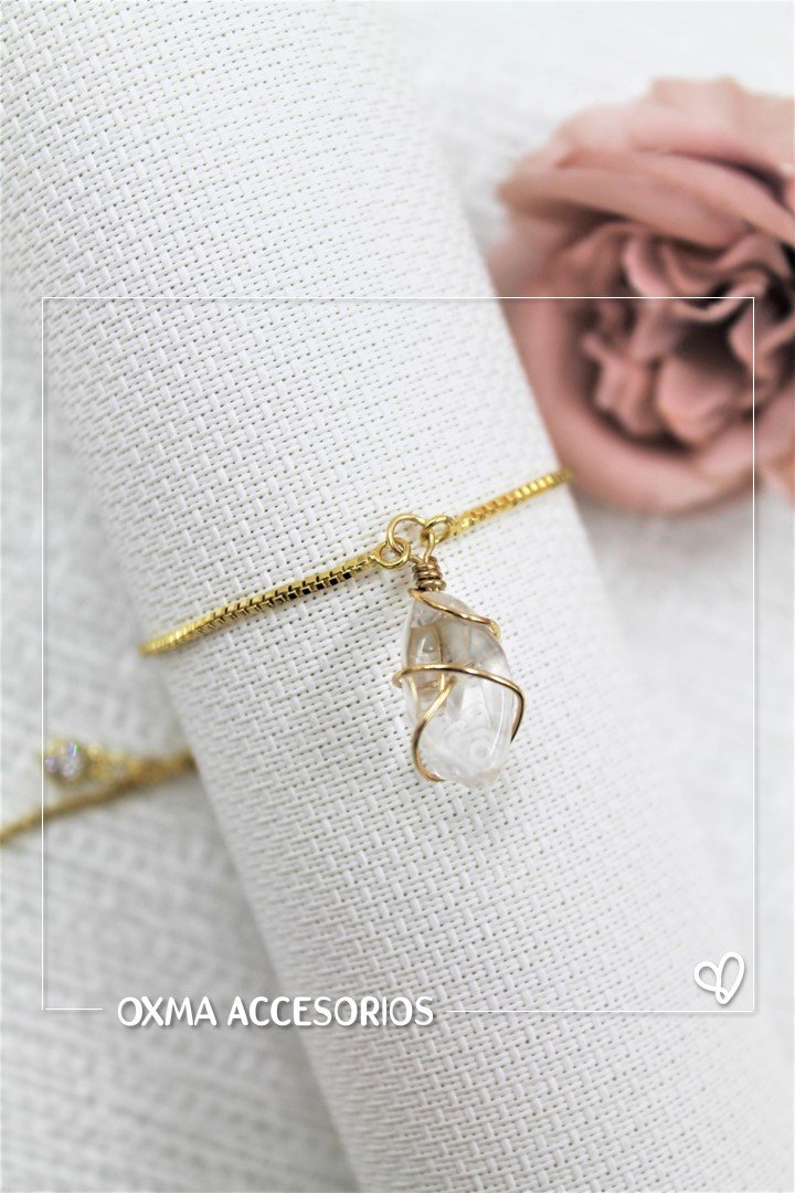 pulsera piedra natural rustica