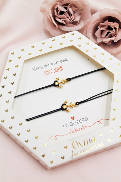 pulseras juntos-anclas