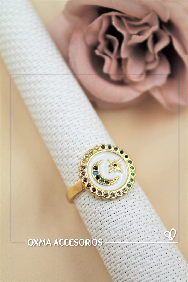 anillo luna y estrella