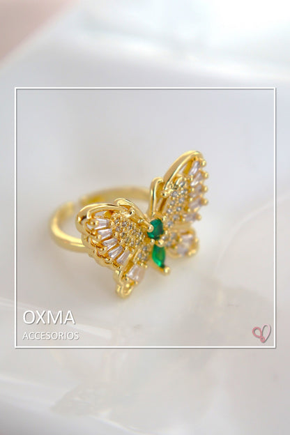 ANILLO MARIPOSA DORADO
