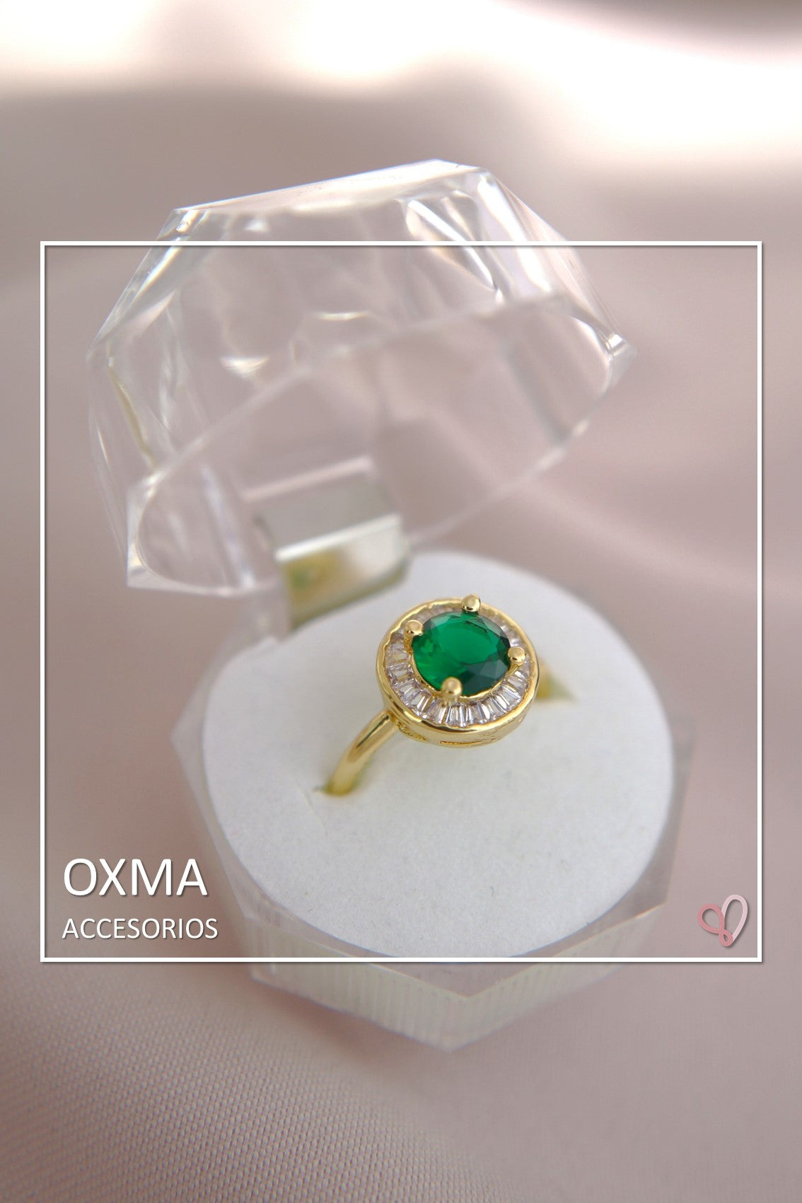 ANILLO CIRCON VERDE